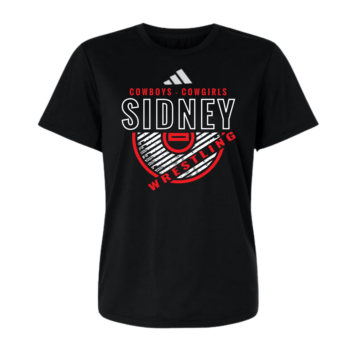 Sidney Wrestling Women’s Adidas Pre Game Dry Fit T-Shirt