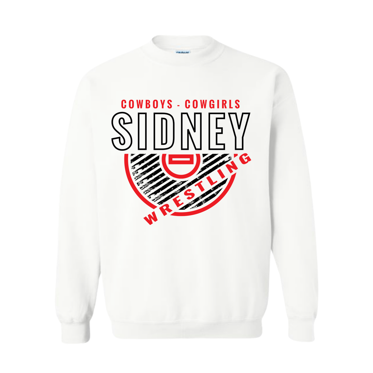 Sidney Wrestling Unisex Gildan Softstyle Crewneck Sweatshirt