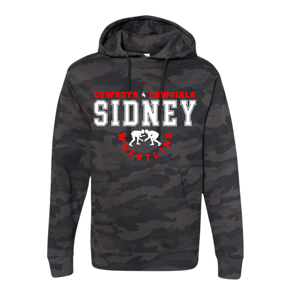 Sidney Wrestling Independent Trading Co. Hooded Sweatshirt
