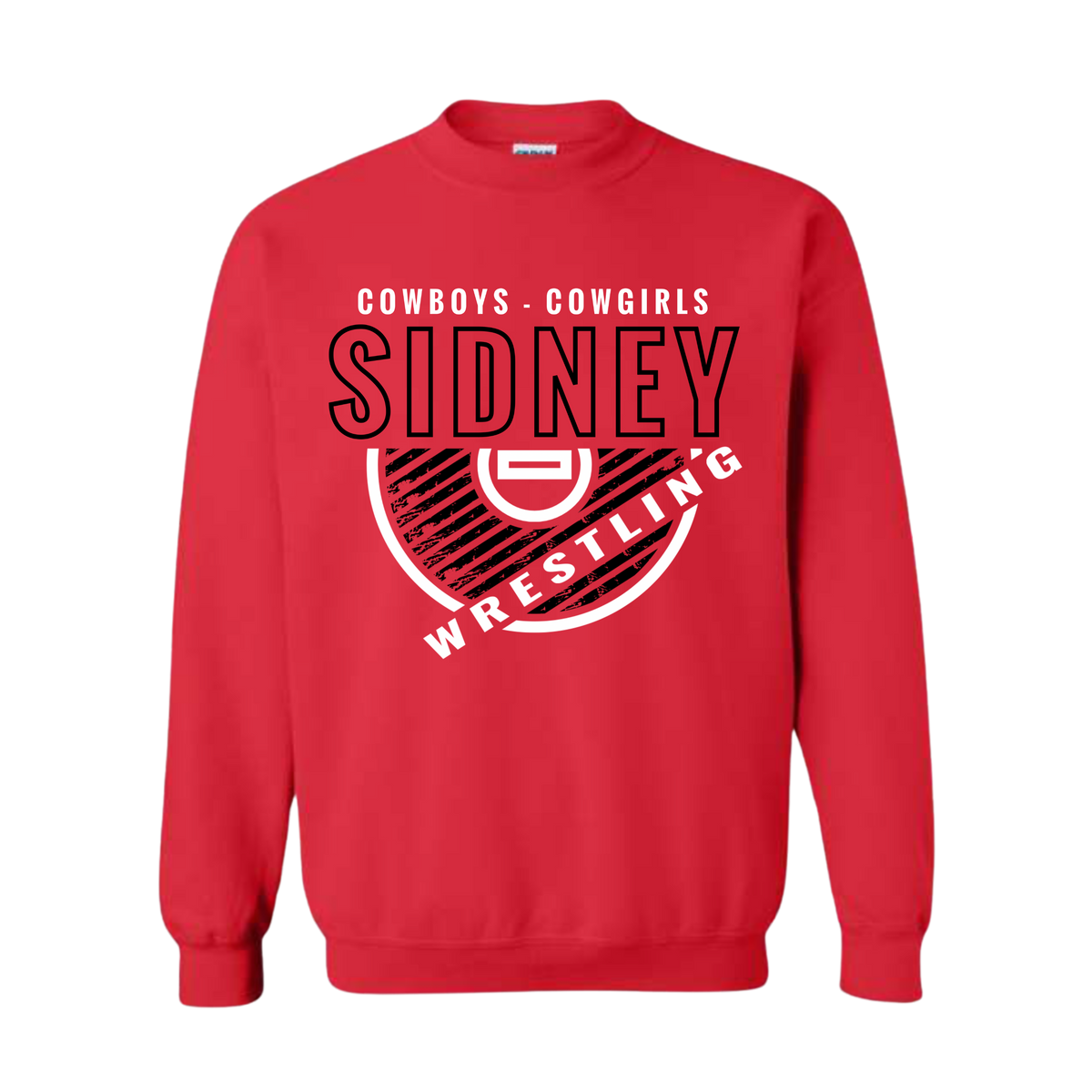 Sidney Wrestling Unisex Gildan Softstyle Crewneck Sweatshirt