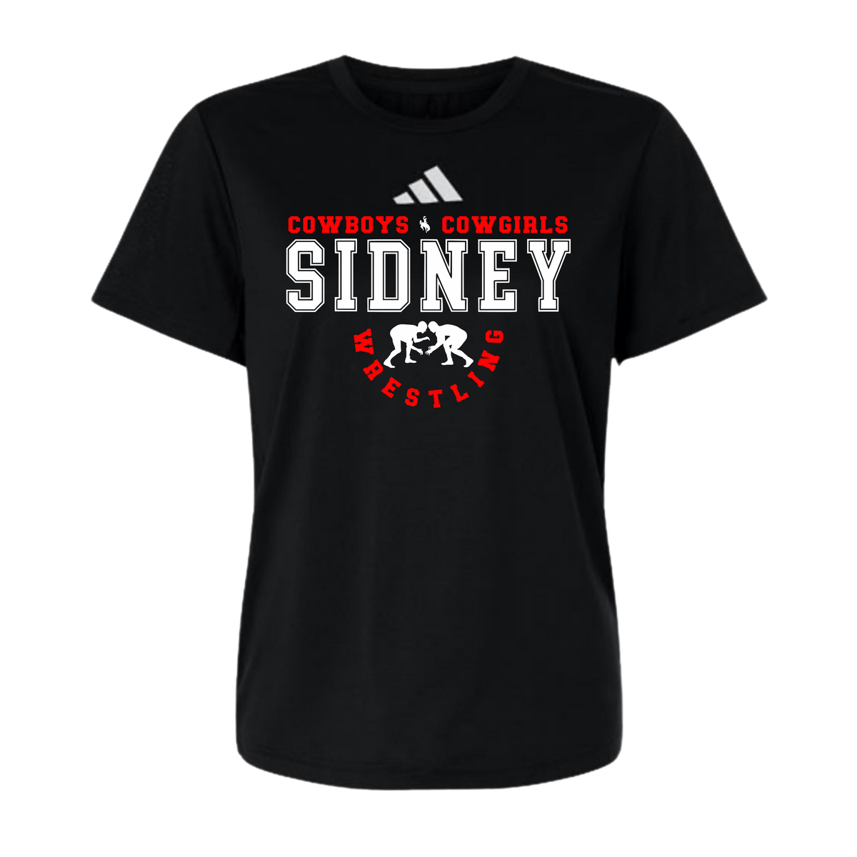 Sidney Wrestling Women’s Adidas Pre Game Dry Fit T-Shirt