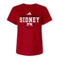 Sidney Wrestling Women’s Adidas Pre Game Dry Fit T-Shirt