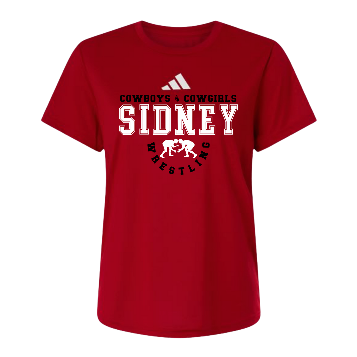 Sidney Wrestling Women’s Adidas Pre Game Dry Fit T-Shirt