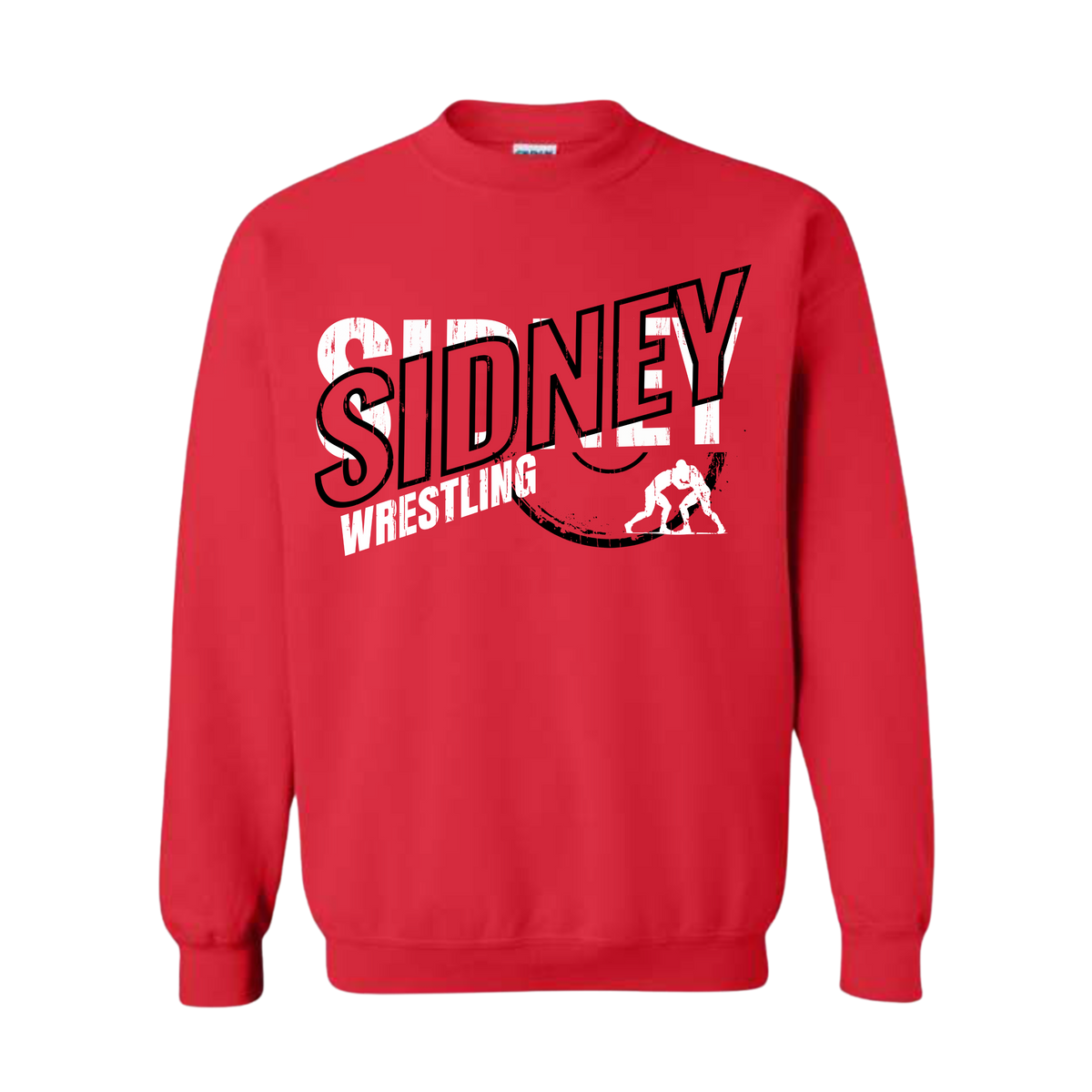 Sidney Wrestling Unisex Gildan Softstyle Crewneck Sweatshirt