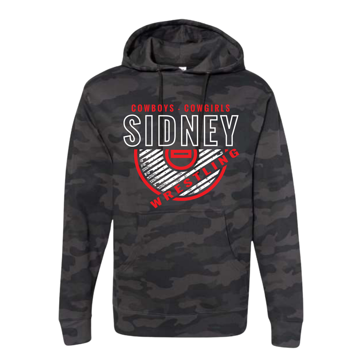 Sidney Wrestling Independent Trading Co. Hooded Sweatshirt